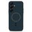 For Samsung Galaxy S25 FE Case Triangle Texture PU Leather Shockproof Ultra Thin Cover - Blue - 1