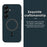For Samsung Galaxy S25 FE Case Triangle Texture PU Leather Shockproof Ultra Thin Cover - Blue - 2