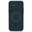 For Samsung Galaxy A55 5G Case Triangle Texture PU Leather Shockproof Ultra Thin Cover - Blue - 1
