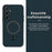 For Samsung Galaxy A55 5G Case Triangle Texture PU Leather Shockproof Ultra Thin Cover - Blue - 2