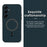 For Samsung Galaxy A35 5G Case Triangle Texture PU Leather Shockproof Ultra Thin Cover - Blue - 2