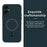 For Samsung Galaxy A06 4G Case Triangle Texture PU Leather Shockproof Ultra Thin Cover - Blue - 2