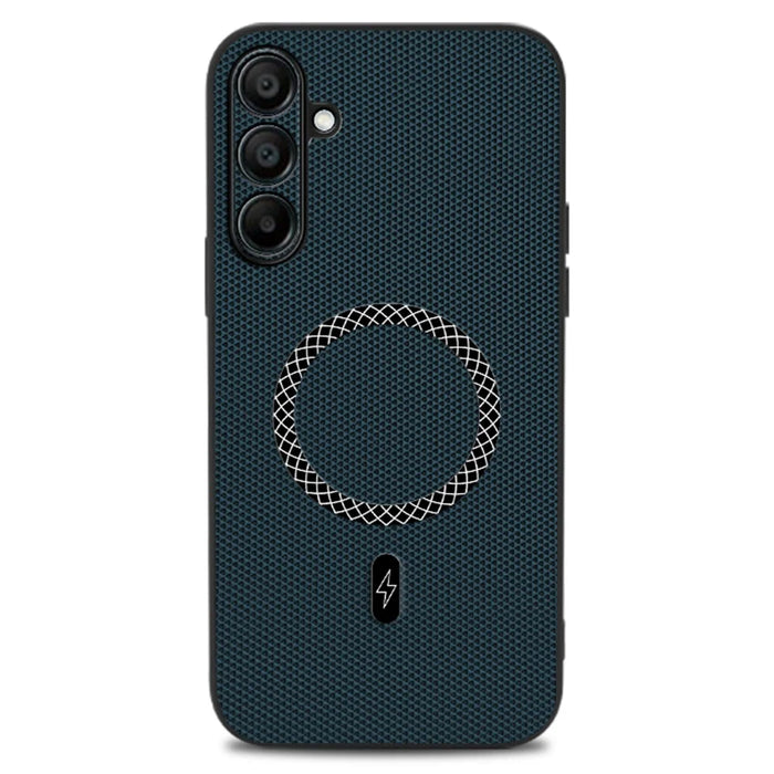 Case For Samsung Galaxy A16 5G  /  4G Triangle Texture PU Leather Shockproof Ultra Thin Cover - Blue - 1