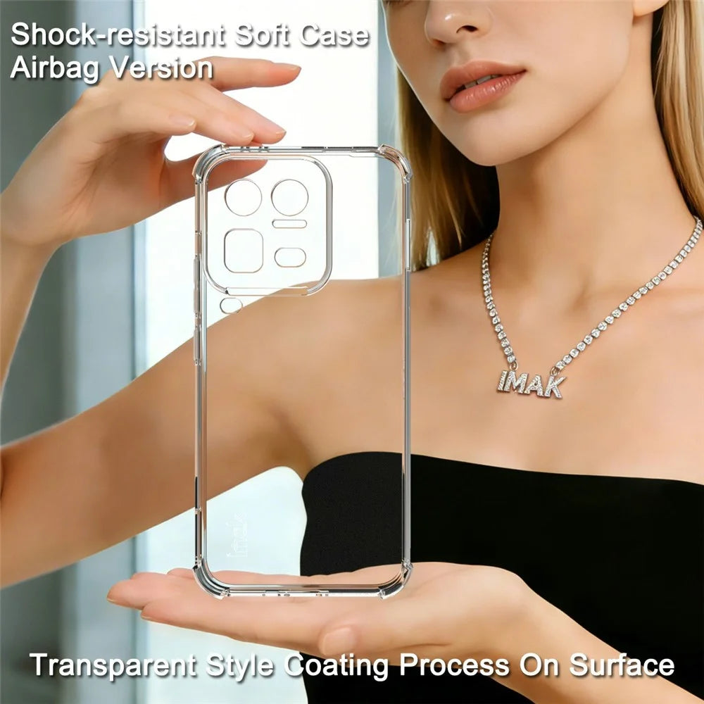 IMAK For vivo iQOO 15 Ultra 5G Case TPU Phone Cover Airbag Shockproof Protection - Transparent - 3