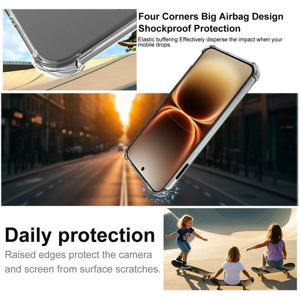 IMAK For vivo iQOO 15 Ultra 5G Case TPU Phone Cover Airbag Shockproof Protection - Transparent - 5