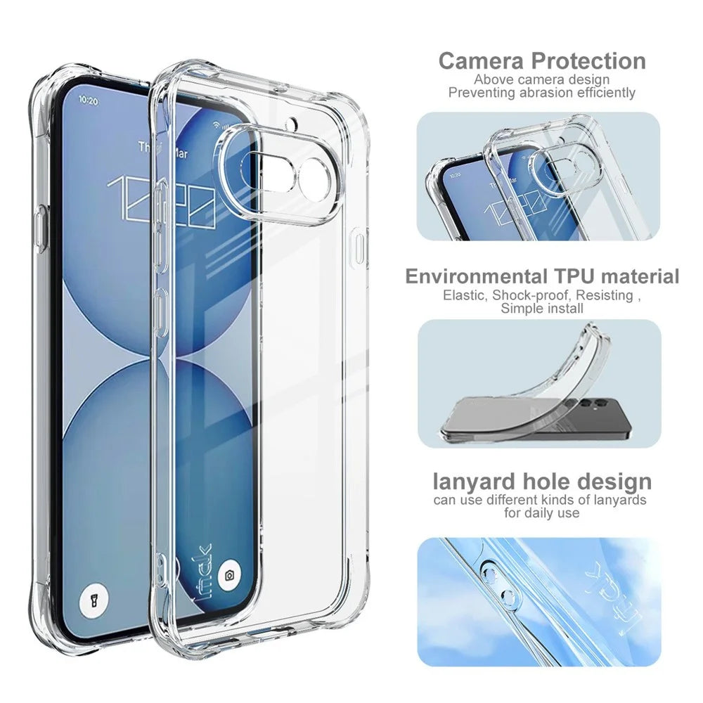 IMAK For Nothing Phone (4a) Case TPU Phone Cover Airbag Shockproof Protection - Transparent - 6