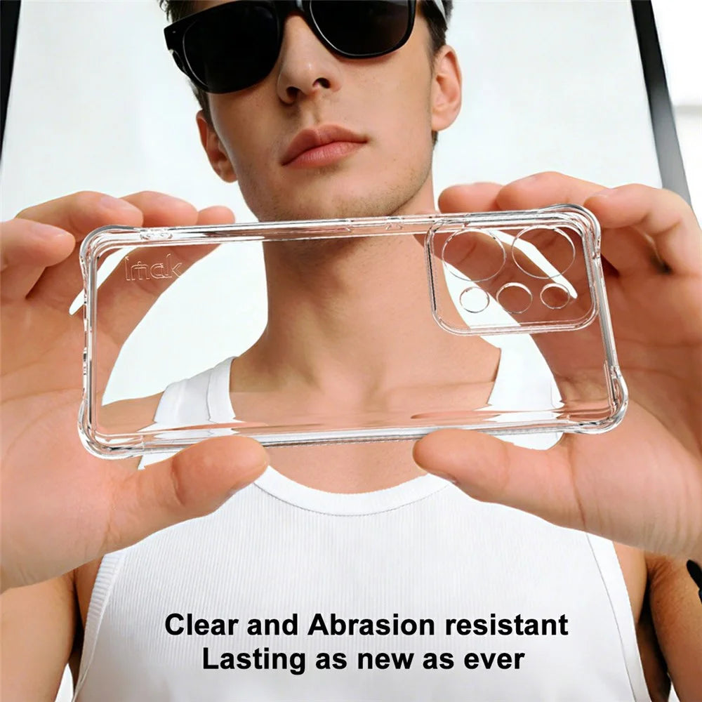 IMAK For Realme P4 Power 5G  /  Narzo Power 5G Case TPU Phone Cover Airbag Shockproof Protection - Transparent - 4