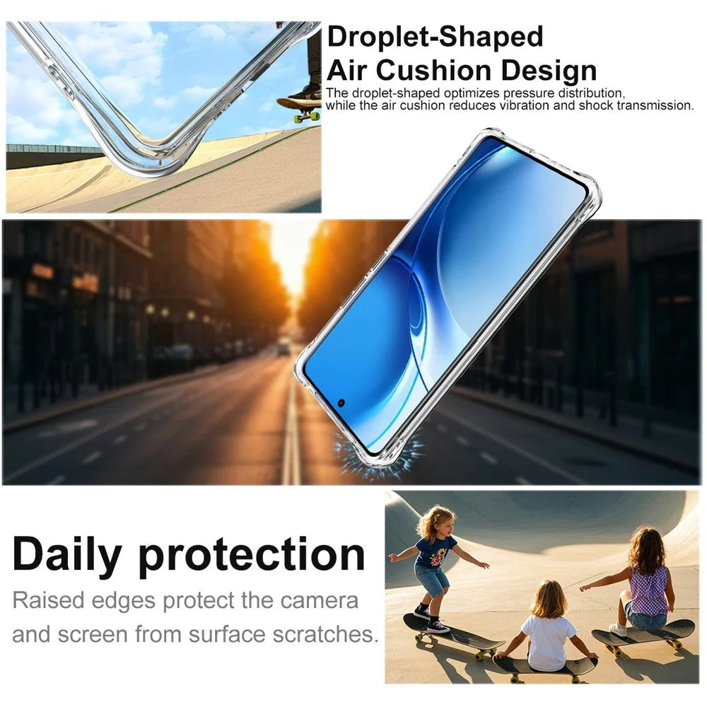 IMAK For Realme P4 Power 5G  /  Narzo Power 5G Case TPU Phone Cover Airbag Shockproof Protection - Transparent - 5