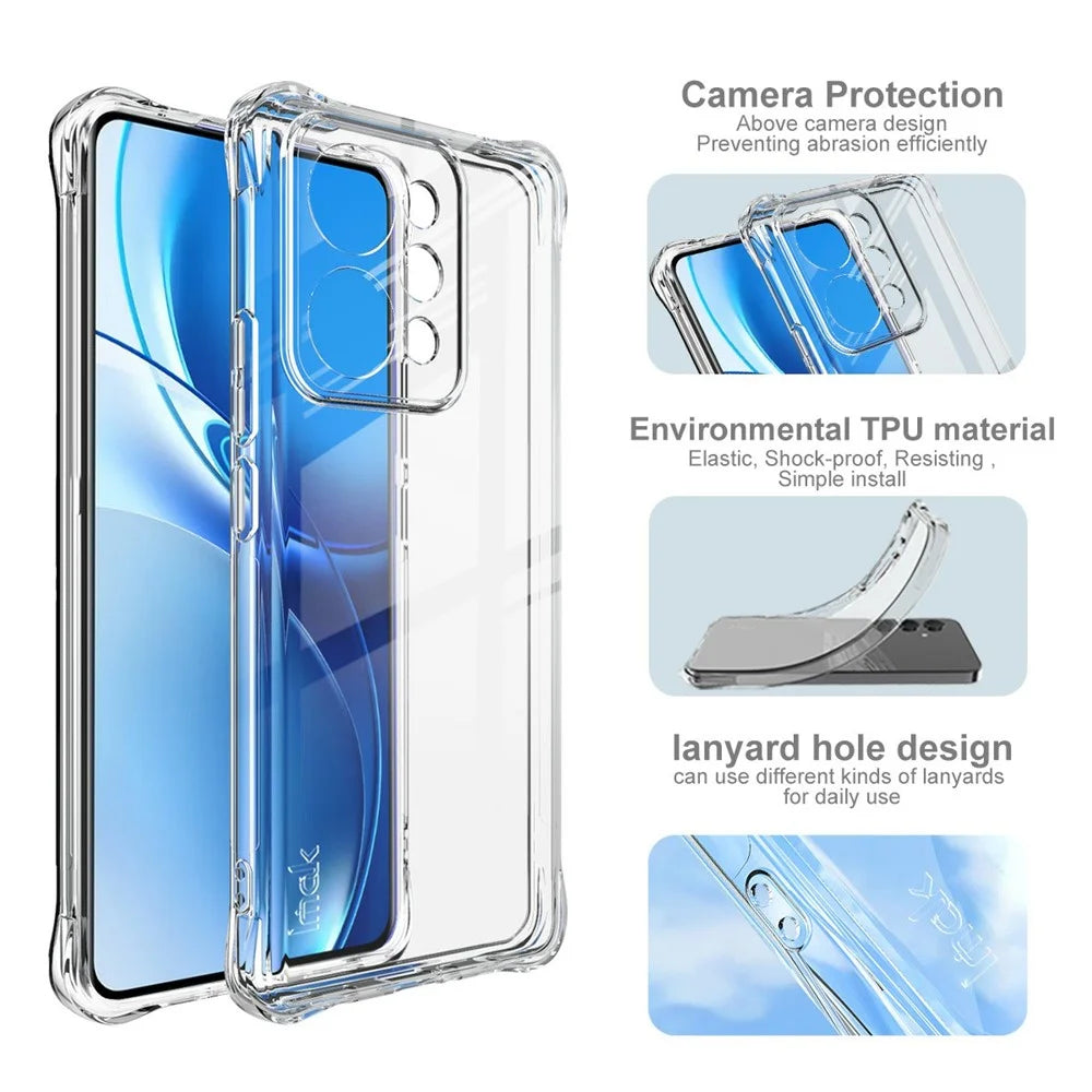 IMAK For Realme P4 Power 5G  /  Narzo Power 5G Case TPU Phone Cover Airbag Shockproof Protection - Transparent - 6