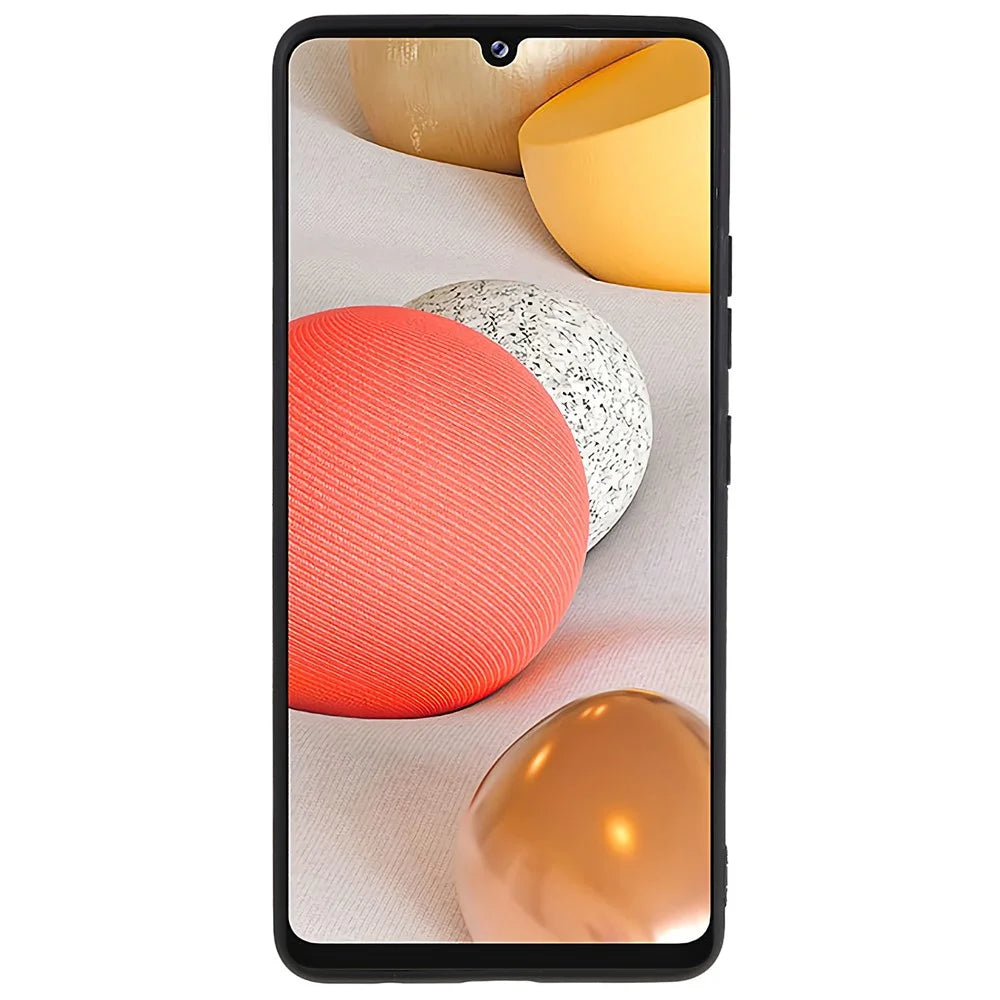 For Samsung Galaxy A42 5G Anti-scratch Slim Fit Cell Phone Cover Black Matte Flexible TPU Case - 2
