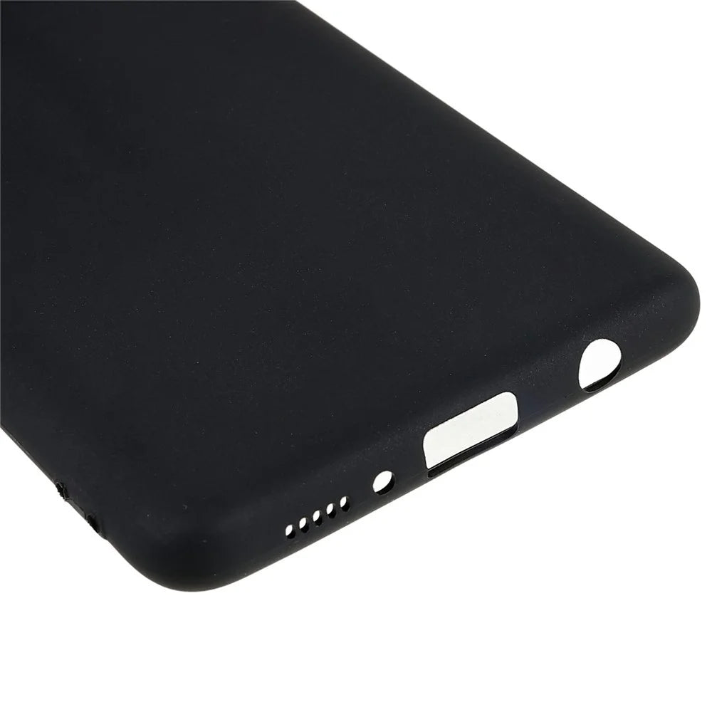 For Samsung Galaxy A42 5G Anti-scratch Slim Fit Cell Phone Cover Black Matte Flexible TPU Case - 5