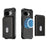 For Google Pixel 10a Magnetic Case Detachable Card Slot Kickstand Leather + TPU Phone Cover - Black - 2