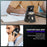 For Google Pixel 10a Magnetic Case Detachable Card Slot Kickstand Leather + TPU Phone Cover - Black - 6