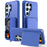 For Samsung Galaxy S26 Ultra Case with Card Holder  /  Mirror  /  Kickstand TPU + PC Phone Back Cover - Dark Blue - 1