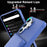 For Samsung Galaxy S26 Ultra Case with Card Holder  /  Mirror  /  Kickstand TPU + PC Phone Back Cover - Dark Blue - 5