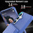 For Samsung Galaxy S26+ Case with Card Holder  /  Mirror  /  Kickstand TPU + PC Phone Back Cover - Dark Blue - 5