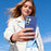 For Samsung Galaxy S26+ Case with Card Holder  /  Mirror  /  Kickstand TPU + PC Phone Back Cover - Dark Blue - 6