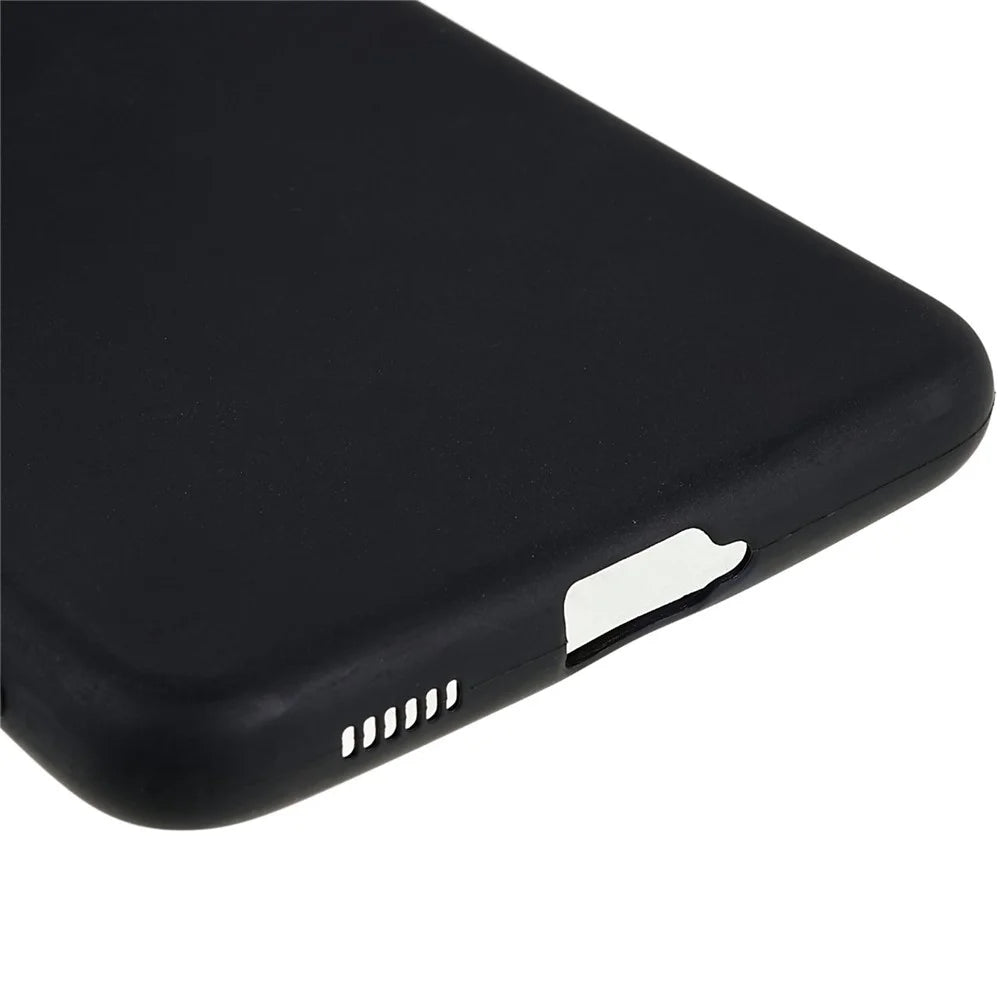 Back Shell for Samsung Galaxy S21 4G / 5G Shockproof TPU Phone Case Fingerprint Free Matte Protective Cover - Black - 5