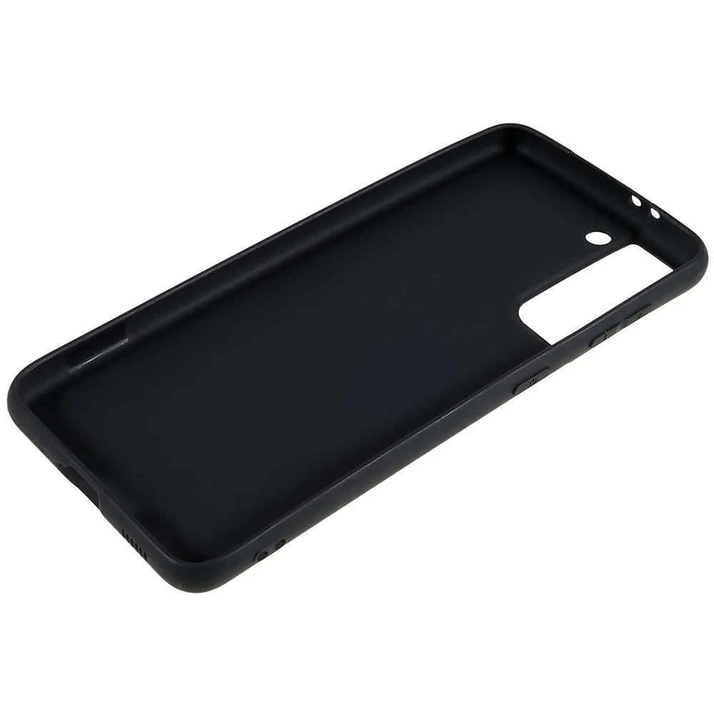 Back Shell for Samsung Galaxy S21 4G / 5G Shockproof TPU Phone Case Fingerprint Free Matte Protective Cover - Black - 7
