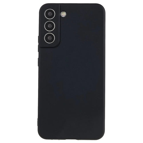 For Samsung Galaxy S22 5G Matte Phone Case Cell Phone Soft TPU Protective Back Cover - Black - 1