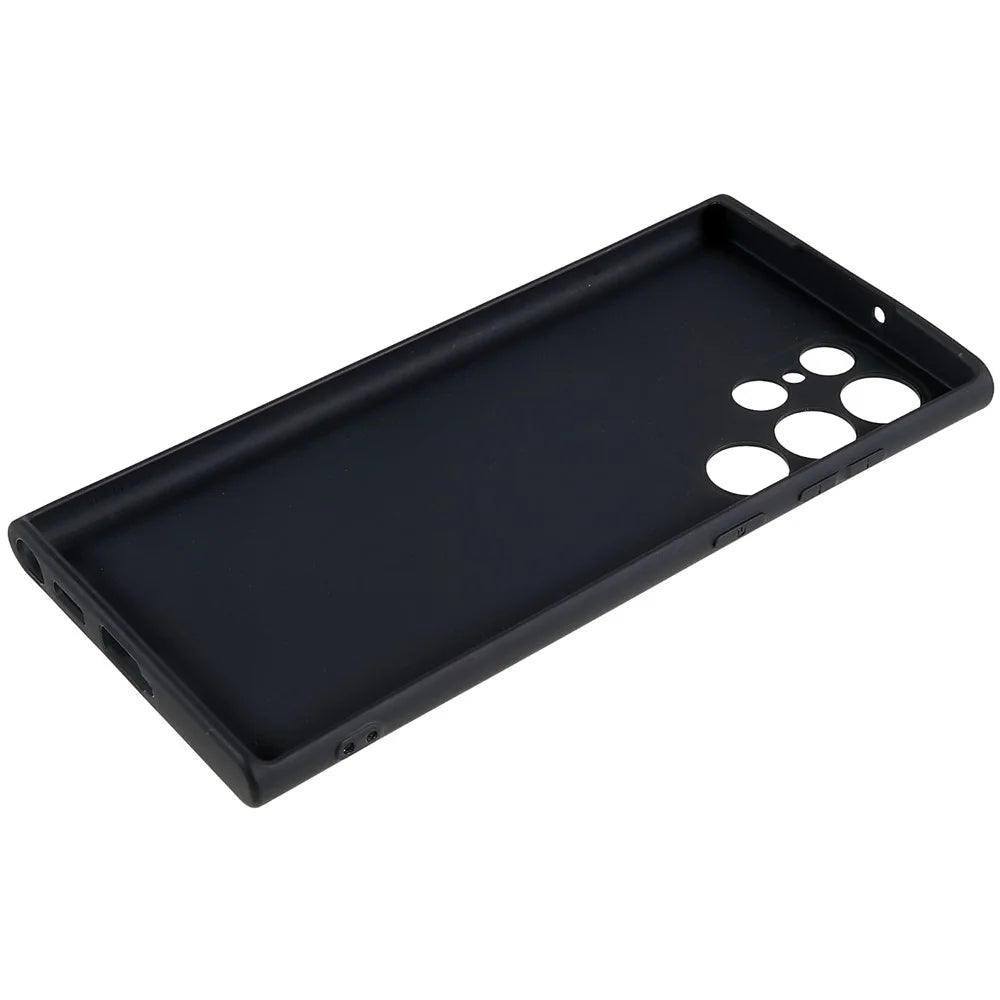 Back Shell for Samsung Galaxy S22 Ultra 5G Scratch Resistant Matte Phone Case Cell Phone Soft TPU Protective Back Cover - Black - 7