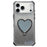 For iPhone 18 Pro / 17 Pro Case with Heart Shape Kickstand 2 in 1 Rhinestone Glitter PC TPU Shockproof Cover - Black - 2