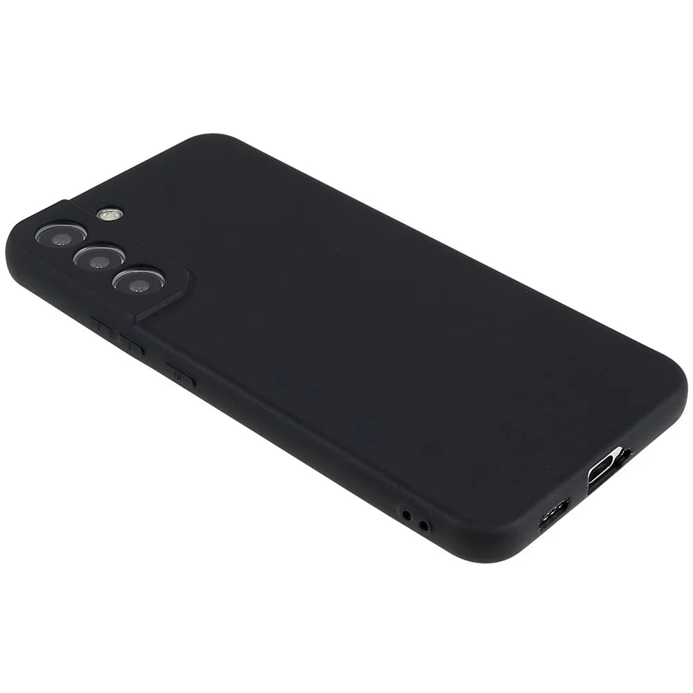 TPU Back Shell for Samsung Galaxy S22+ 5G Phone Case Fingerprint Free Matte Protective Cover - Black - 2