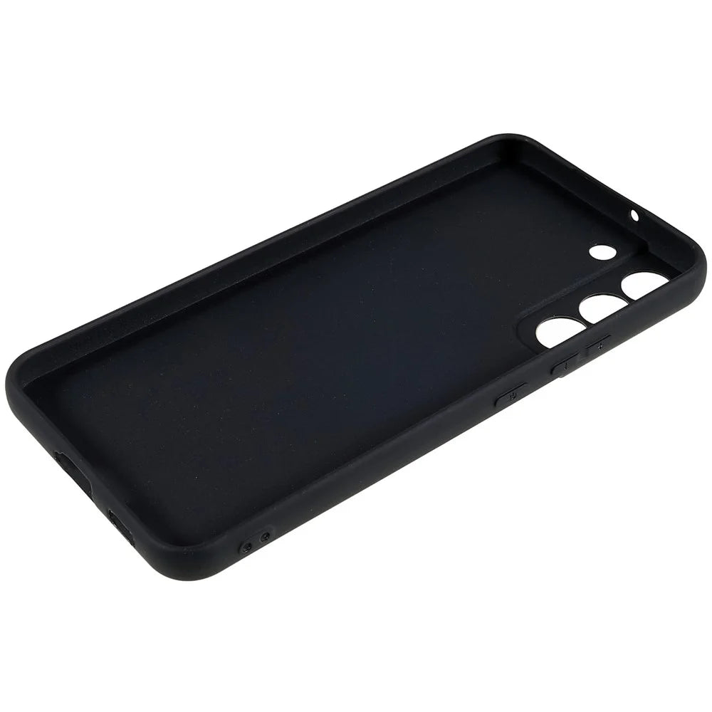 TPU Back Shell for Samsung Galaxy S22+ 5G Phone Case Fingerprint Free Matte Protective Cover - Black - 7