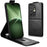 For TECNO Camon 50 4G Stand Case Magnetic Clasp Vertical Flip Leather Phone Cover with Card Holder - Black - 1