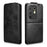 For TECNO Camon 50 4G Stand Case Magnetic Clasp Vertical Flip Leather Phone Cover with Card Holder - Black - 5