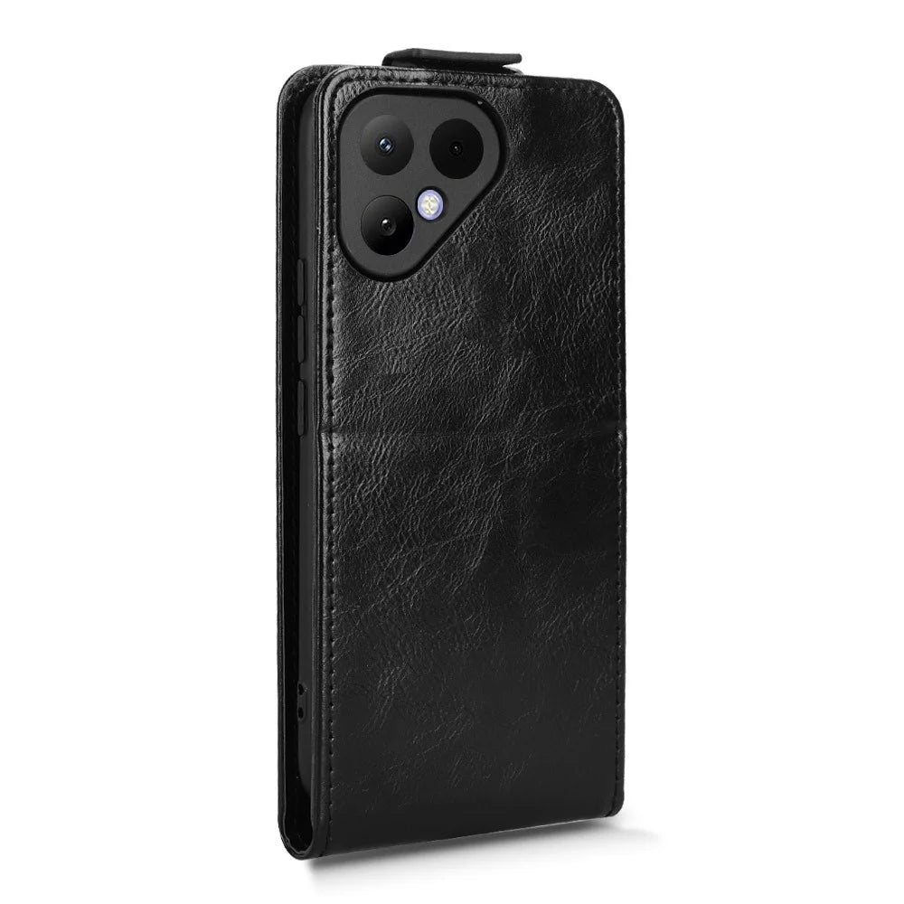 For TECNO Pova Curve 2 5G Stand Case Magnetic Clasp Vertical Flip Leather Phone Cover with Card Holder - Black - 7