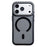 For iPhone 17 Pro Case Compatible with MagSafe Lens Frame Stripe PC + TPU Phone Cover - Black - 1