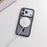 For iPhone 17 Pro Case Compatible with MagSafe Lens Frame Stripe PC + TPU Phone Cover - Black - 3