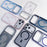 For iPhone 17 Pro Case Compatible with MagSafe Lens Frame Stripe PC + TPU Phone Cover - Black - 4