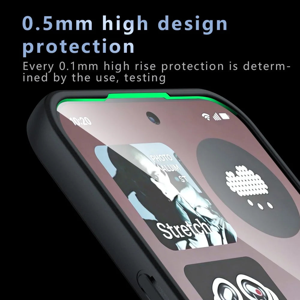 For Nothing Phone (4a) Pro Matte Skin-touch Magnetic Case 360° Rotating Kickstand Shockproof TPU + PC Phone Cover - Transparent Black - 6