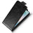 For Samsung Galaxy S26 Stand Case Magnetic Clasp Vertical Flip Leather Phone Cover with Card Holder - Black - 4