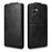 For Samsung Galaxy S26 Stand Case Magnetic Clasp Vertical Flip Leather Phone Cover with Card Holder - Black - 5