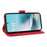 For Nothing Phone (4a) Pro Leather Wallet Case with Strap Dandelion Imprint Phone Stand Cover - Red - 7