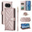 For Nothing Phone (4a) Leather Case Stand Wallet Phone Cover with Shoulder  /  Wrist Strap - Pink - 1