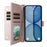 For Nothing Phone (4a) Leather Case Stand Wallet Phone Cover with Shoulder  /  Wrist Strap - Pink - 2