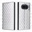 For Nothing Phone (4a) Lite 5G Case Wallet Rhombus Imprinted PU Leather Phone Cover - Silver - 1