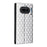 For Nothing Phone (4a) Lite 5G Case Wallet Rhombus Imprinted PU Leather Phone Cover - Silver - 7