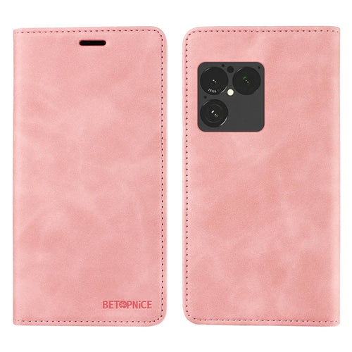 BETOPNICE For Sony Xperia 1 VIII Case Magnetic Closure RFID Blocking Wallet Stand Leather Phone Cover - Pink - 1