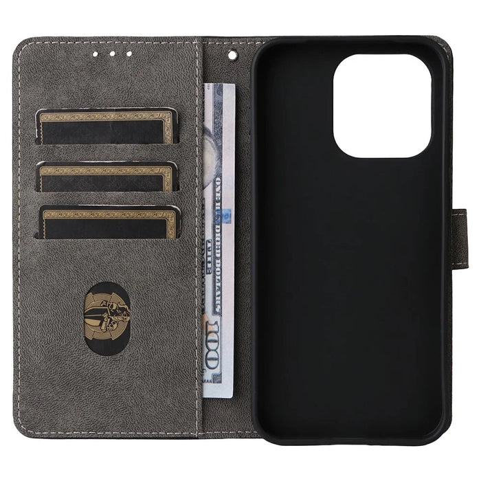 For OnePlus 15T 5G Case Wallet RFID Blocking PU Leather Phone Cover Stand with Strap - Black - 3