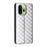 For OnePlus 15T 5G Case Wallet Rhombus Imprinted PU Leather Phone Cover - Silver - 7