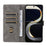 For itel City 200 Case Wallet RFID Blocking PU Leather Phone Cover Stand with Strap - Black - 2