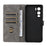 For itel City 200 Case Wallet RFID Blocking PU Leather Phone Cover Stand with Strap - Black - 3