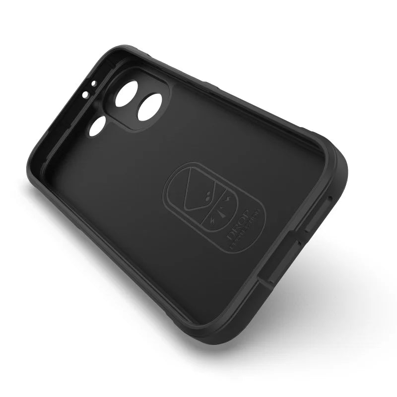 WANLONFENG For Xiaomi Poco X8 Pro 5G / Xiaomi Redmi Turbo 5 5G TPU Case HD Series Anti Slip Phone Cover with Tempered Glass - Black - 4