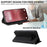 For Nothing Phone (4a) Leather Phone Case Stand Wallet with Bi-colour Splicing Design - Black - 2