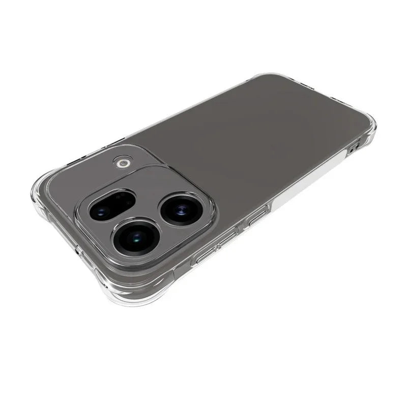 WANLONFENG For Oppo Find X9s Pro 5G WL2 Series TPU Case 2.0mm Phone Cover with 2Pcs Tempered Glass Films - Transparent - 4